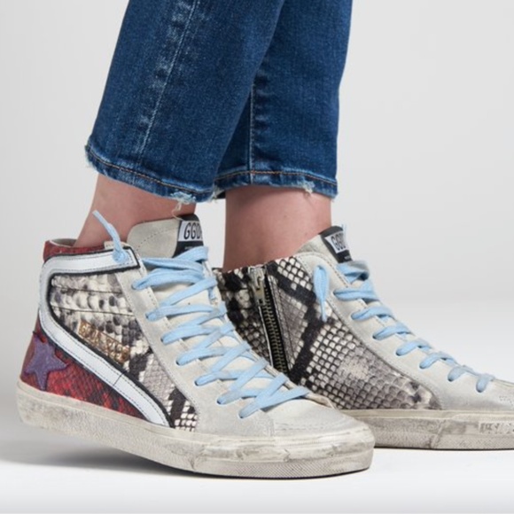 Golden Goose Slide Sneaker in Multi Snake Print Size 36 - Picture 1 of 11